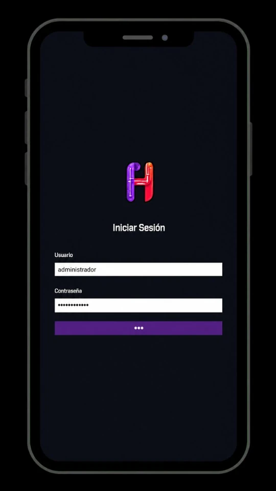 Pantalla de inicio de sesión de la app HARKAI